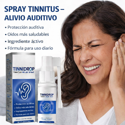 Tinnidrop - ¡Spray Natural para Aliviar el Tinnitus, Mejorar la Audición y Limpiar los Oídos de Forma Segura!