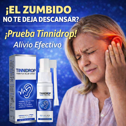Tinnidrop - ¡Spray Natural para Aliviar el Tinnitus, Mejorar la Audición y Limpiar los Oídos de Forma Segura!