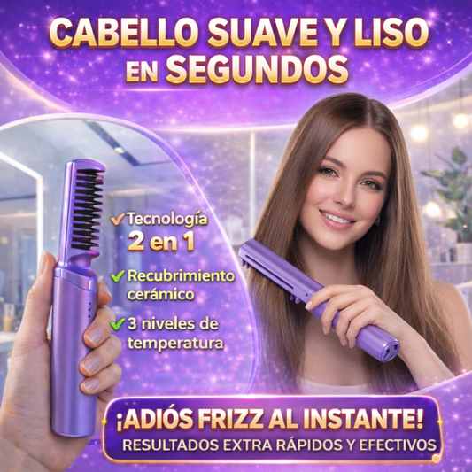 Mini Peine Alisador Iónico Inalámbrico Winner™ – ¡Controla el Frizz en Minutos!