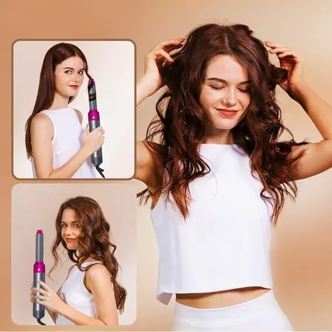 Cepillo Secador 5 en 1 HOT Air Styler— ¡Tu Cabello Perfecto en Minutos!