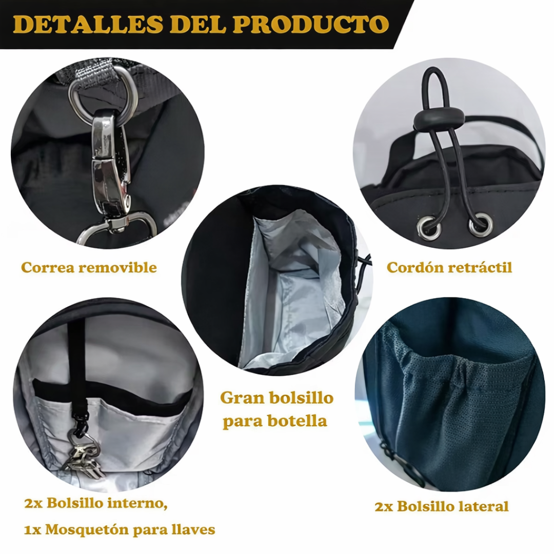 Bolso Magnetico Para Gym, Deportes, Viajes o Actividades al Aire Libre - Ideal para Entrenar Sin Distracciones