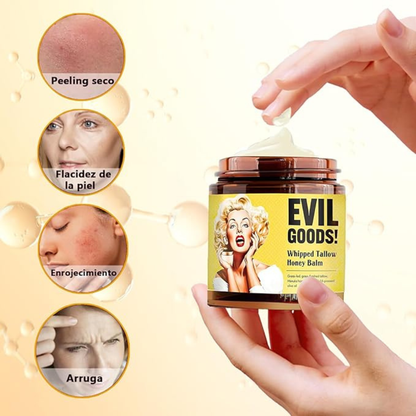 Crema Hidratante Facial Evil Goods™ - Bálsamo Natural de Sebo y Miel