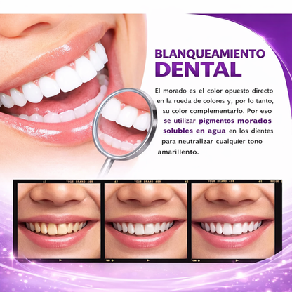 Yasenshi® Blanqueador Dental: ¡El Secreto Púrpura para una Sonrisa Más Blanca!