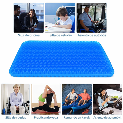 Cojín de Gel Ergonómico ComfortGel™ - Alivia la Presión y Elimina el Dolor al Sentarte por Horas