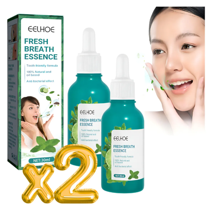 2X1 Esencia Bucal Natural EELHOE® - ¡Aliento Fresco y Protección Antibacteriana!