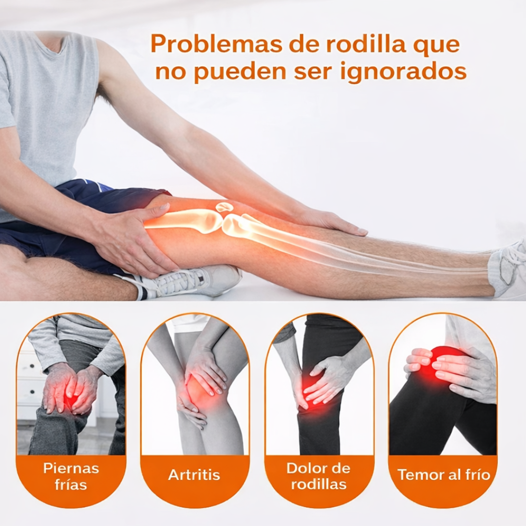 Rodillera Térmica Ajustable con Terapia de Calor y Frío | Alivia el Dolor y Ayuda a Recuperar tu Movilidad