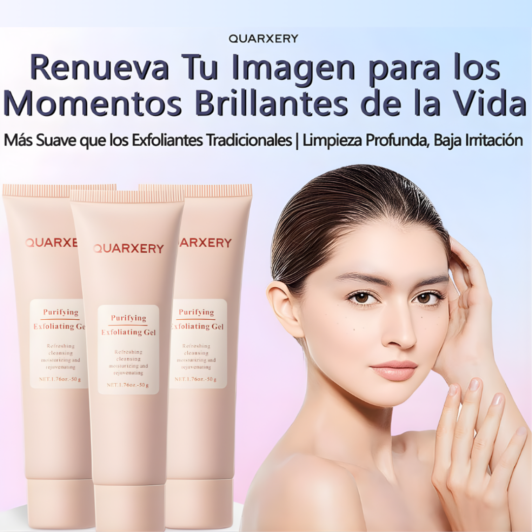 QUARXERY Gel Exfoliante Facial con Nicotinamida – Limpieza Profunda sin Irritar la Piel