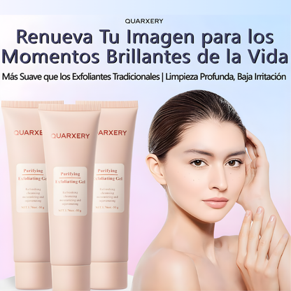 QUARXERY Gel Exfoliante Facial con Nicotinamida – Limpieza Profunda sin Irritar la Piel