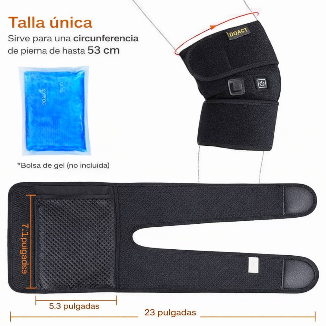 Rodillera Térmica Ajustable con Terapia de Calor y Frío | Alivia el Dolor y Ayuda a Recuperar tu Movilidad