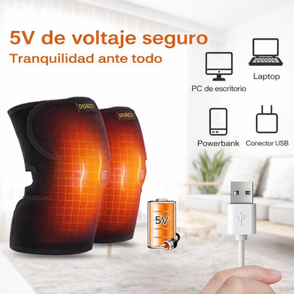 Rodillera Térmica Ajustable con Terapia de Calor y Frío | Alivia el Dolor y Ayuda a Recuperar tu Movilidad