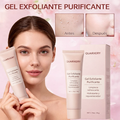 QUARXERY Gel Exfoliante Facial con Nicotinamida – Limpieza Profunda sin Irritar la Piel