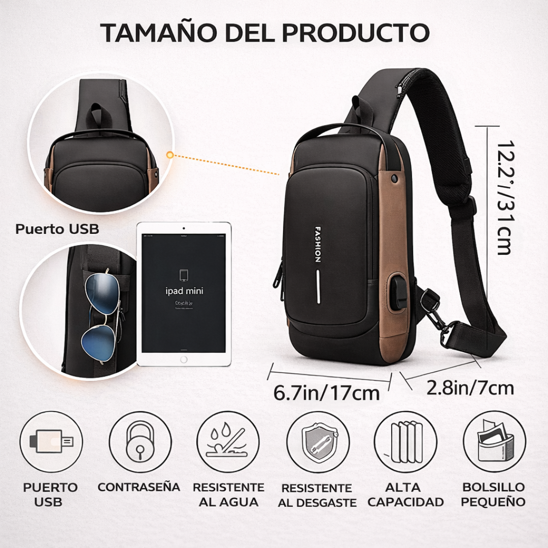 Bolso Antirrobo Con Candado