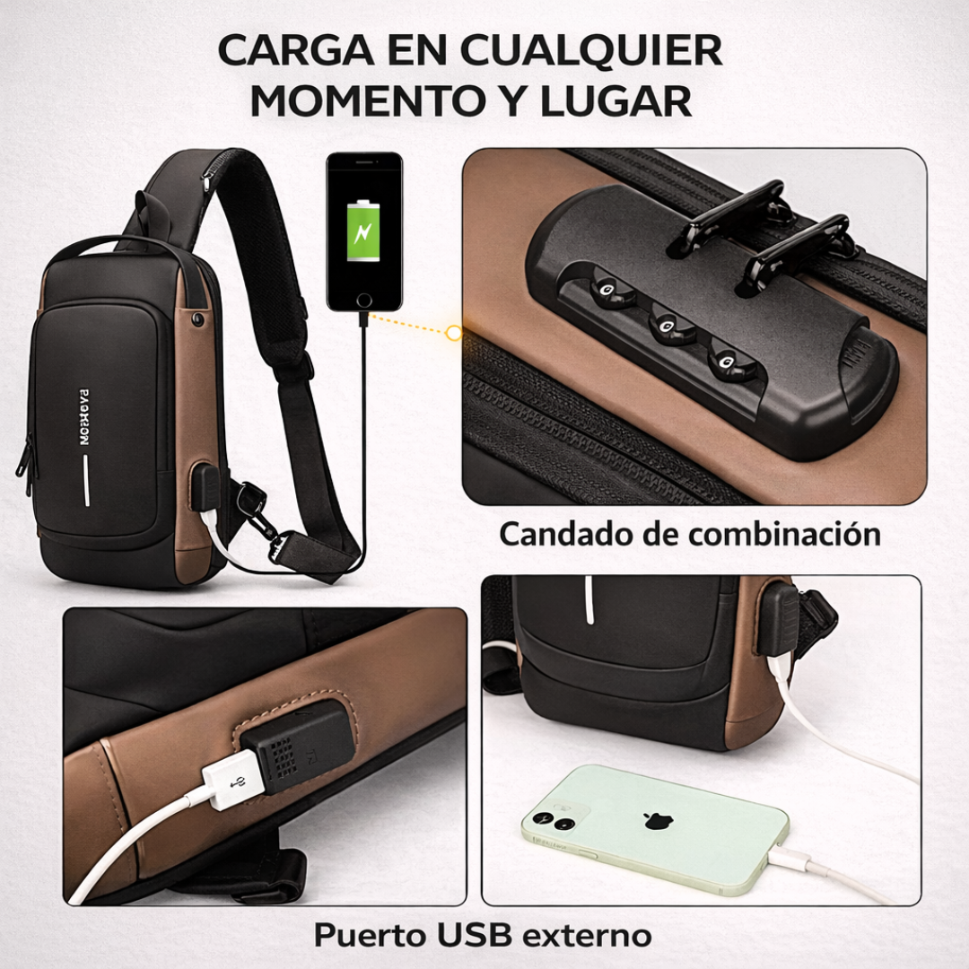 Bolso Antirrobo Con Candado