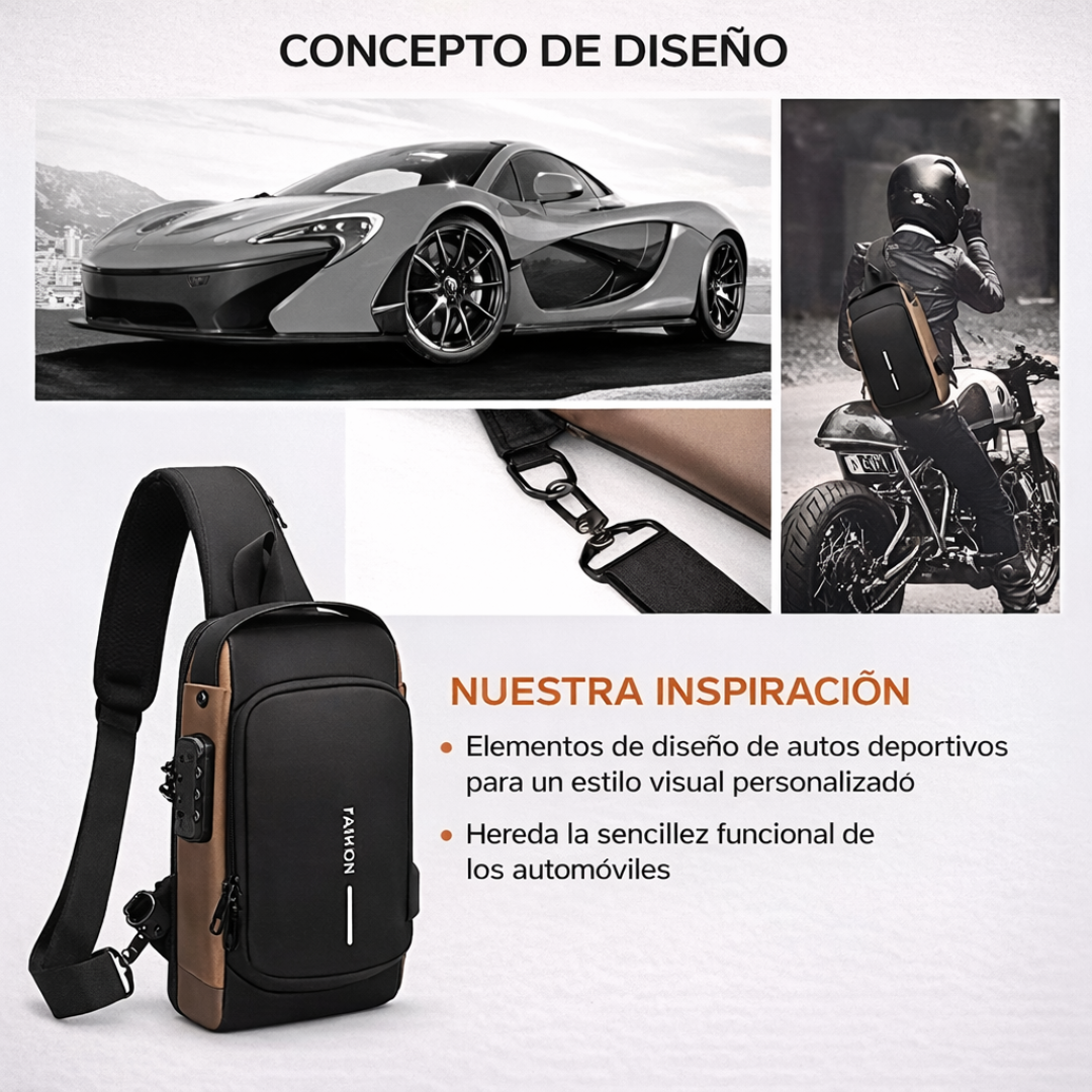 Bolso Antirrobo Con Candado