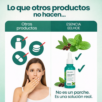 2X1 Esencia Bucal Natural EELHOE® - ¡Aliento Fresco y Protección Antibacteriana!