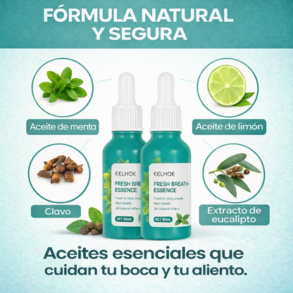 2X1 Esencia Bucal Natural EELHOE® - ¡Aliento Fresco y Protección Antibacteriana!