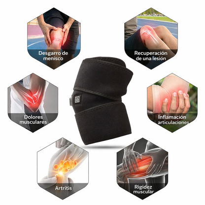 Rodillera Térmica Ajustable con Terapia de Calor y Frío | Alivia el Dolor y Ayuda a Recuperar tu Movilidad